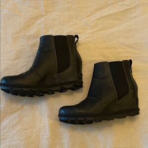 Sorel Black Ankle Boots